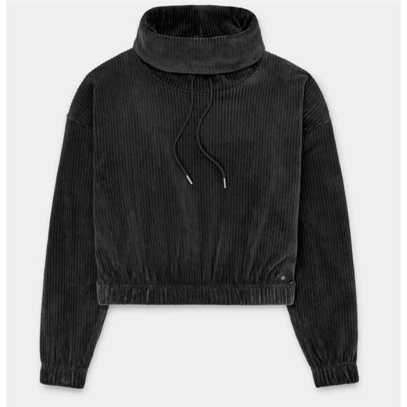 Ugg Calland Funnel Neck Hoodie Small Black - Picture 1 of 5